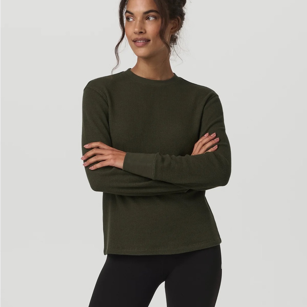 Vuori Womens Long Sleeve Waffle Top